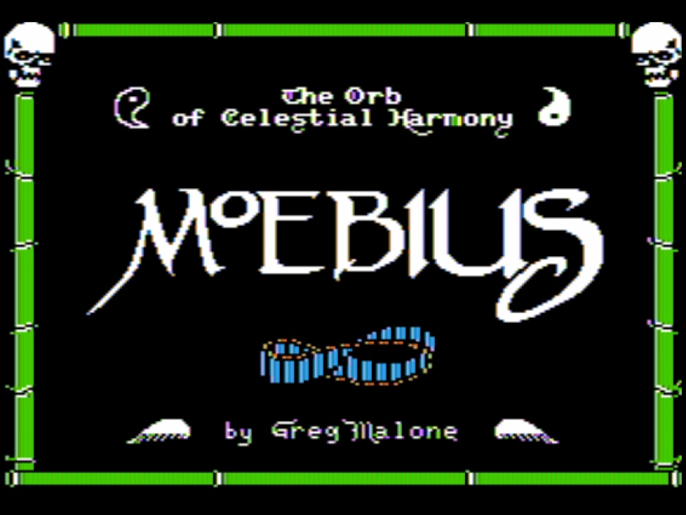Title Screen of Moebius: The Orb of Celestial Harmony for Apple II